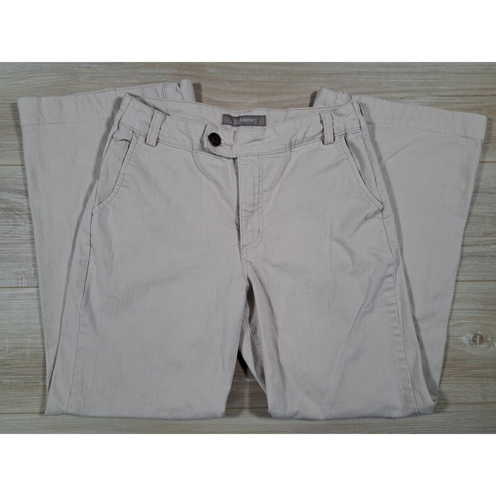 Croft & Barrow Khaki Tan Stretch Straight Leg Pants Womens 10 Short 89828